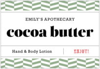 Apothecary Graphic Wide Rectangle Label In Sage