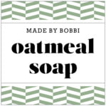 Apothecary Graphic Square Label In Sage