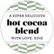 Apothecary Graphic Small Round Label In Sage