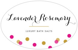 Champagne Large Oval Label In Bright Pink