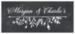 Chalkboard Small Rectangle Label In Tuxedo