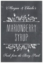 Chalkboard Tall Rectangle Label In Tuxedo