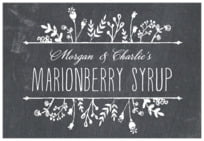 Chalkboard Wide Rectangle Label In Tuxedo