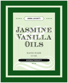 French Market Large Label In Green
