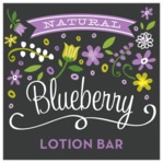 Floral Baby Square Label In Purple