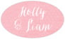 Brush Edge Small Oval Label In Grapefruit