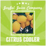 Lemonade Stand Square Label In Lime