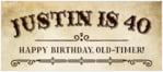 Old Time Higgins Small Rectangle Label In Parchment