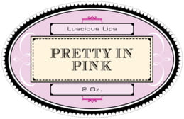 Treasury Large Oval Label In Berry