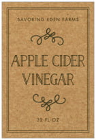 Vintage Kraft Tall Rectangle Label In Kraft Basic