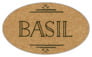Vintage Kraft Small Oval Label In Kraft Basic
