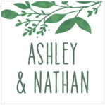 Willow Square Label In Forest