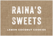 Elements Burlap Wide Rectangle Label In Burlap Basic